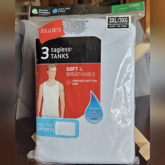 Hanes tagless tanks - Picture 7 of 8